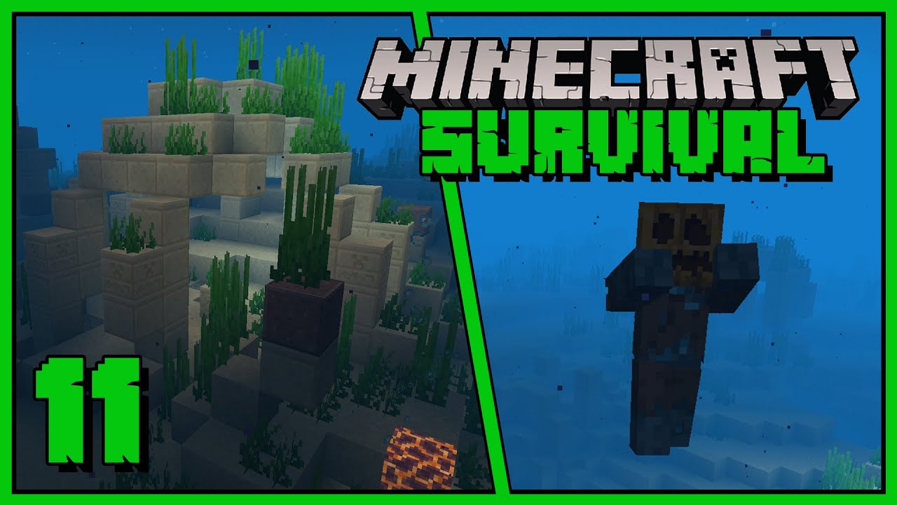 Minecraft - wrak statku, ukryty skarb, utopce | Minecraft 1.19 Survivalowy Poradnik 11