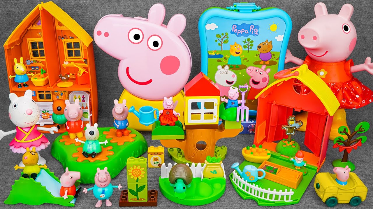 94 Minutes Satisfying With Unboxing Peppa Pig Farmhouse Fun, Peppa Toys Collection Review