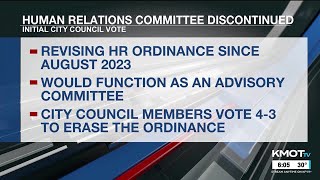 Minot City Council votes to discontinue Human Relations Committee