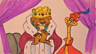 How to Draw and Color Prince John and Sir Hiss I Robin Hood Animation produced b