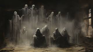 Spooky ghosts | Halloween screensaver | scary vibes | Samsung Frame TV | fall ambience screenshot 5