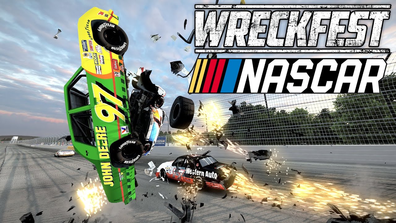 Nascar Legends Racing + Crashes part 1 | Wreckfest Live Stream - YouTube