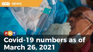 Covid-19 numbers as of March 26, 2021
