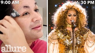 A Drag Singer's Entire Routine, from Shaving to Showtime | Work It | Allure
