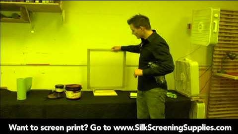 How to Screen Print - Applying Emulsion - Detailed instruction - Screen Printing 101 DVD pt 14