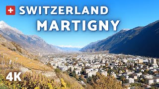 4K Martigny In Autumn Switzerland