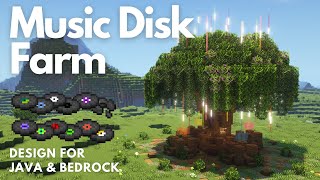 MUSIC DISK FARM | Minecraft Tutorial | Java & Bedrock [1.20+]