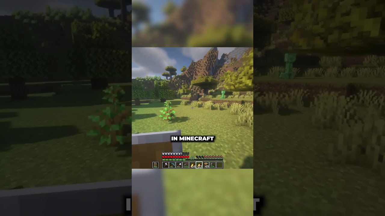 this is how you eat food i guess.. in minecraft. 