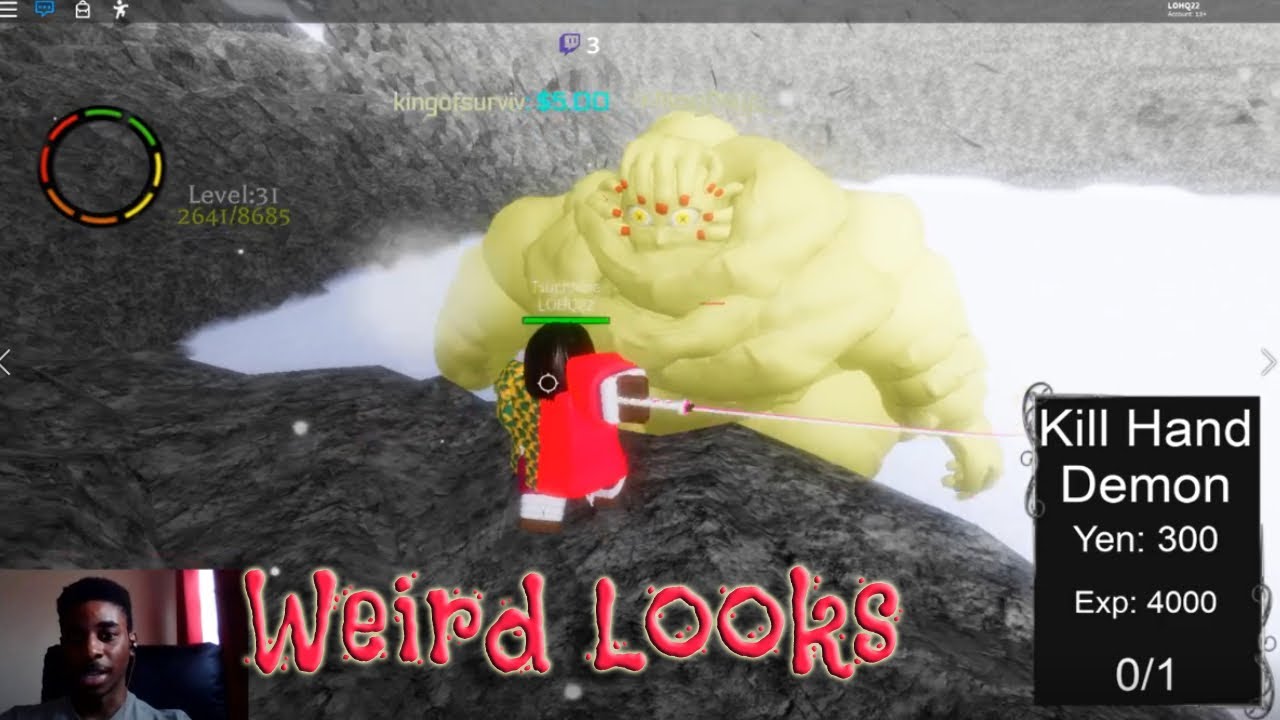  ROBLOX SLAYER S RISING XP FARM HAND DEMON YouTube