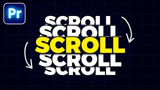 Smooth SCROLLING Text ANIMATION In Premiere Pro