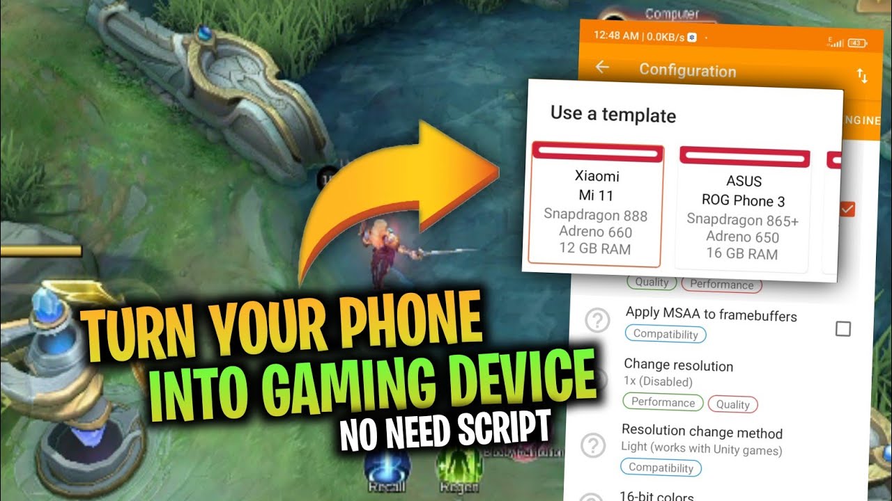 Turn ON your Phone into GAMING DEVICE | SUPPORT ANDROID 11 and 12 [NO ROOT]