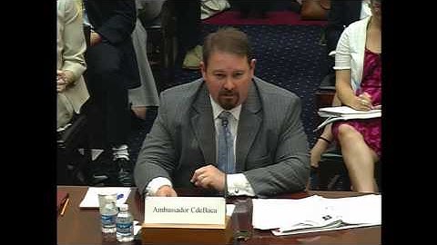 Ambassador-at-Large CdeBaca Testifies on the 2013 Trafficking in Persons Report