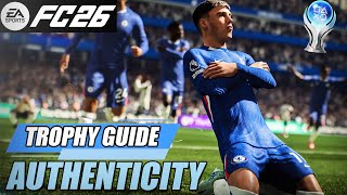 EAFC 26 - Authenticity Trophy Guide (Play a match with the Authentic Gameplay Type selected)
