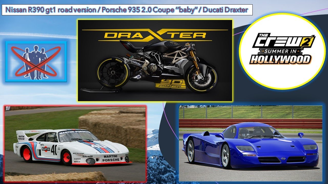 The Crew 2: Ducati DraXter, Nissan 390 GT1 Road Edition & Porsche 935 2 ...