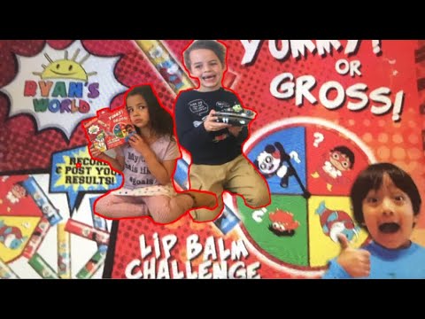 lip balm holder Ryan ToysReview Lipbalm Challenge!