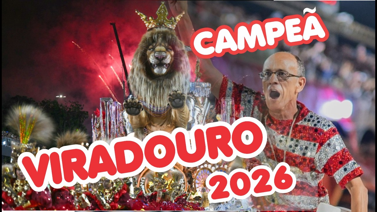 VIRADOURO 2026, CAMPEÃ! Parcip. CIÇA e TARCÍSIO ZANON #viradouro #desfilecompleto #carnaval2026