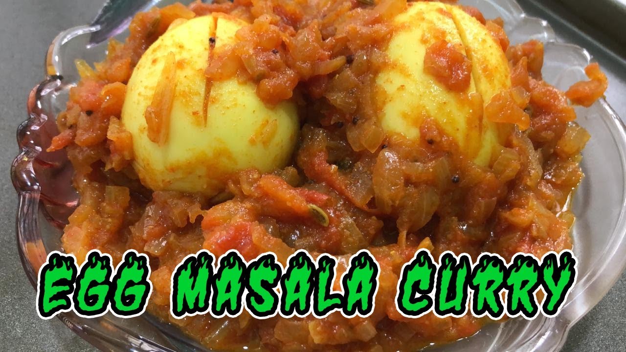 Egg Masala Curry Tomato Egg Gravy Egg Recipe YouTube