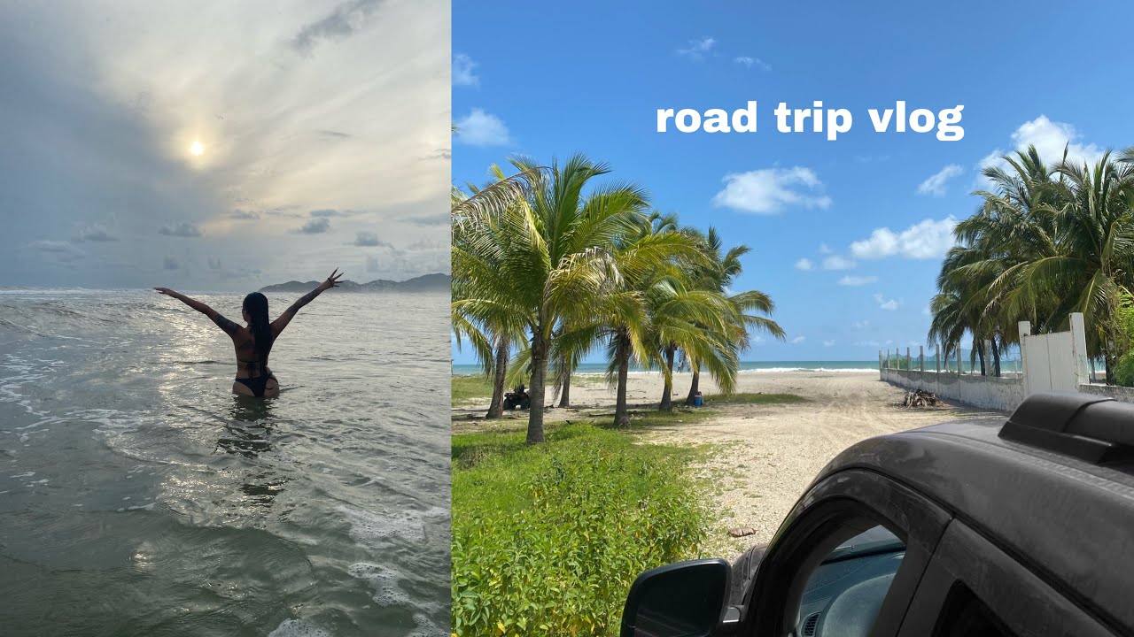 un vlog en la playita otra vez pero ahora con mi fam *road trip*