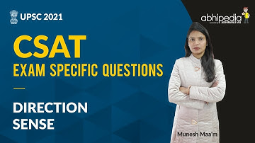 UPSC CSAT I  QUANTITATIVE APTITUDE I Direction Sense | BY MUNESH MA