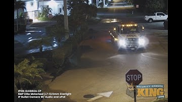 Starlight Demo - IPOB ELS6IRZA EP  -6MP Elite Motorized 2.7-13.5mm Starlight IP Bullet W/Audio +ePoE