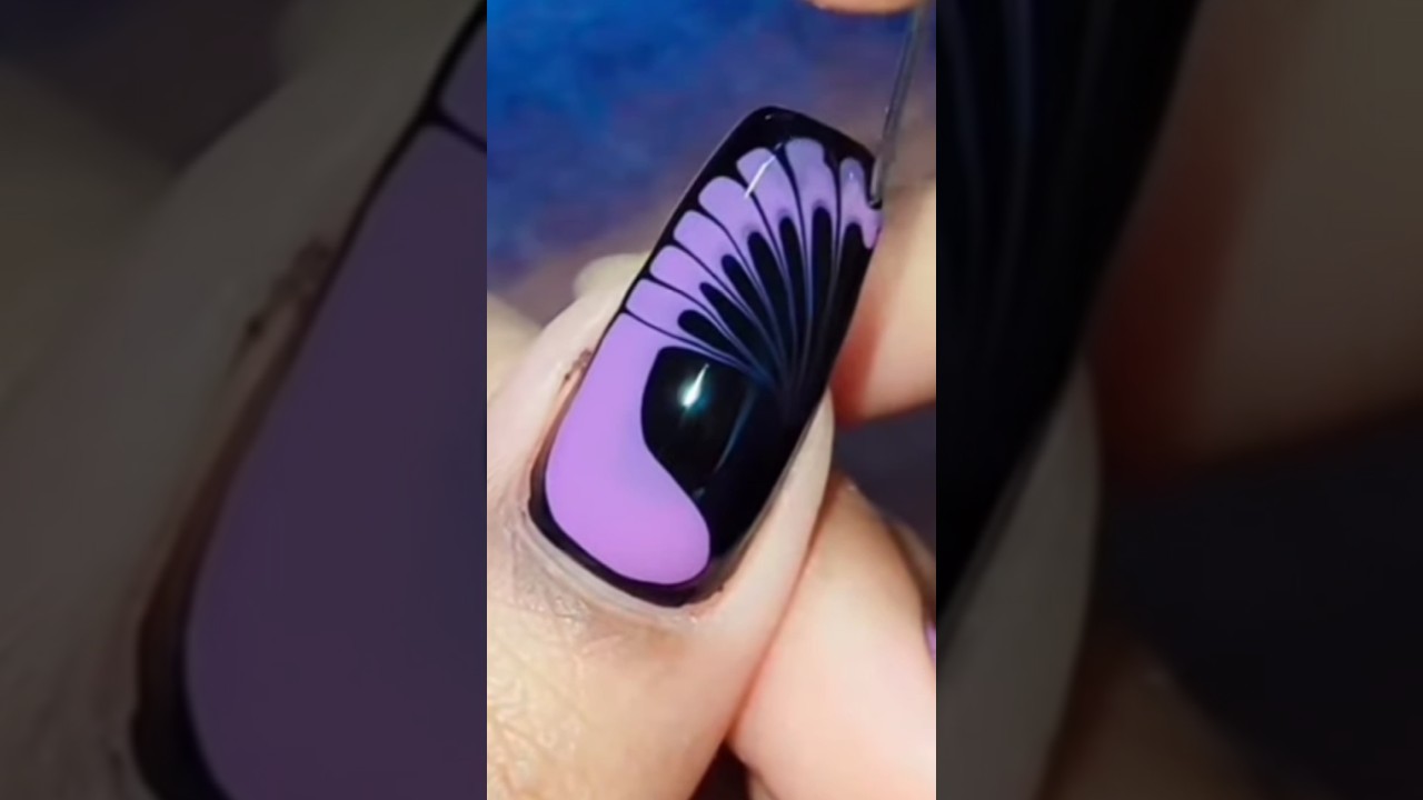 easy bts 💜nail art at home without nail art tools 