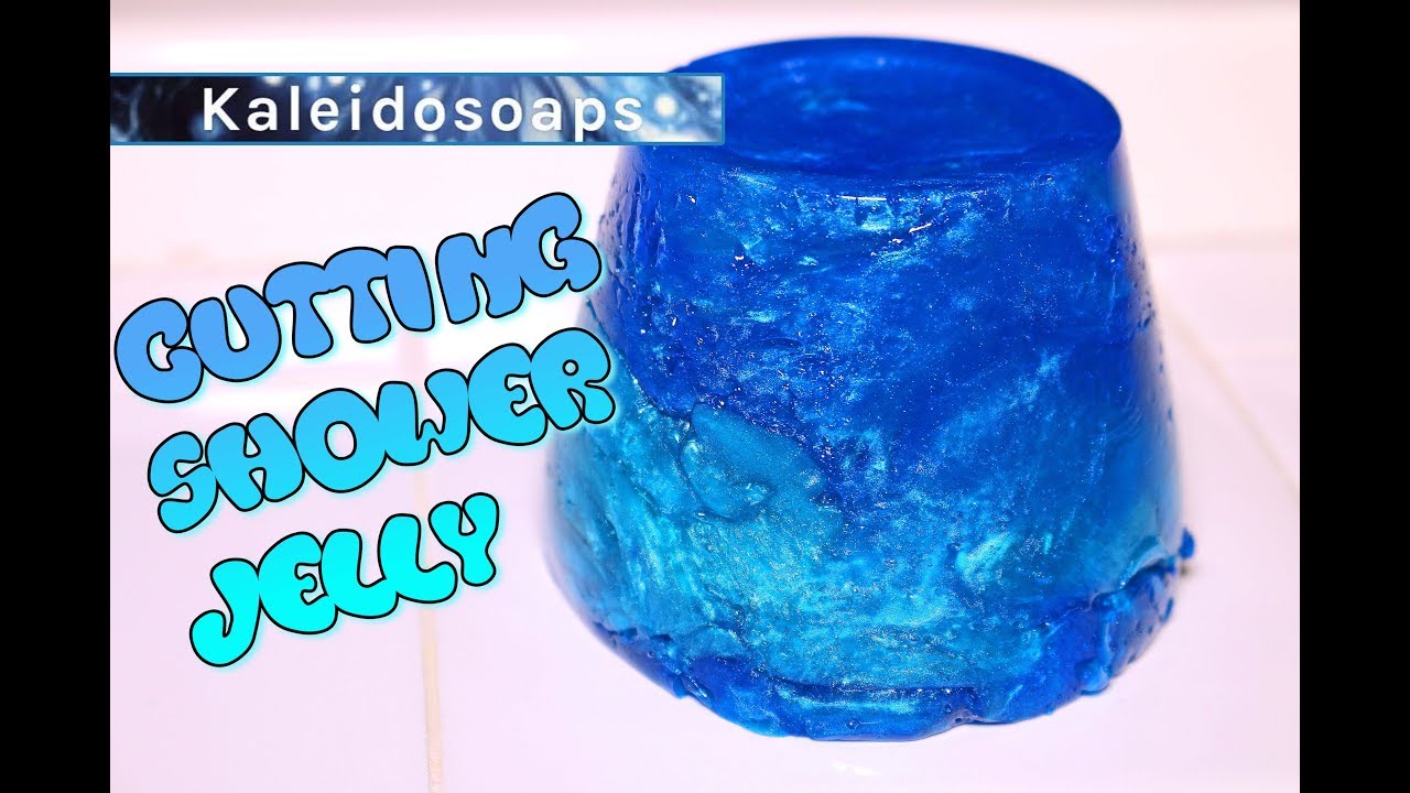 SHOWER JELLY Cutting Kaleidosoaps SEA GLASS sink side Demo & Review YouTube