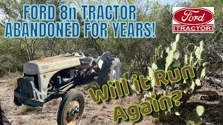 Can I Make this Forgotten 1950 Ford 8n Tractor Run Again !? #chasingtractors