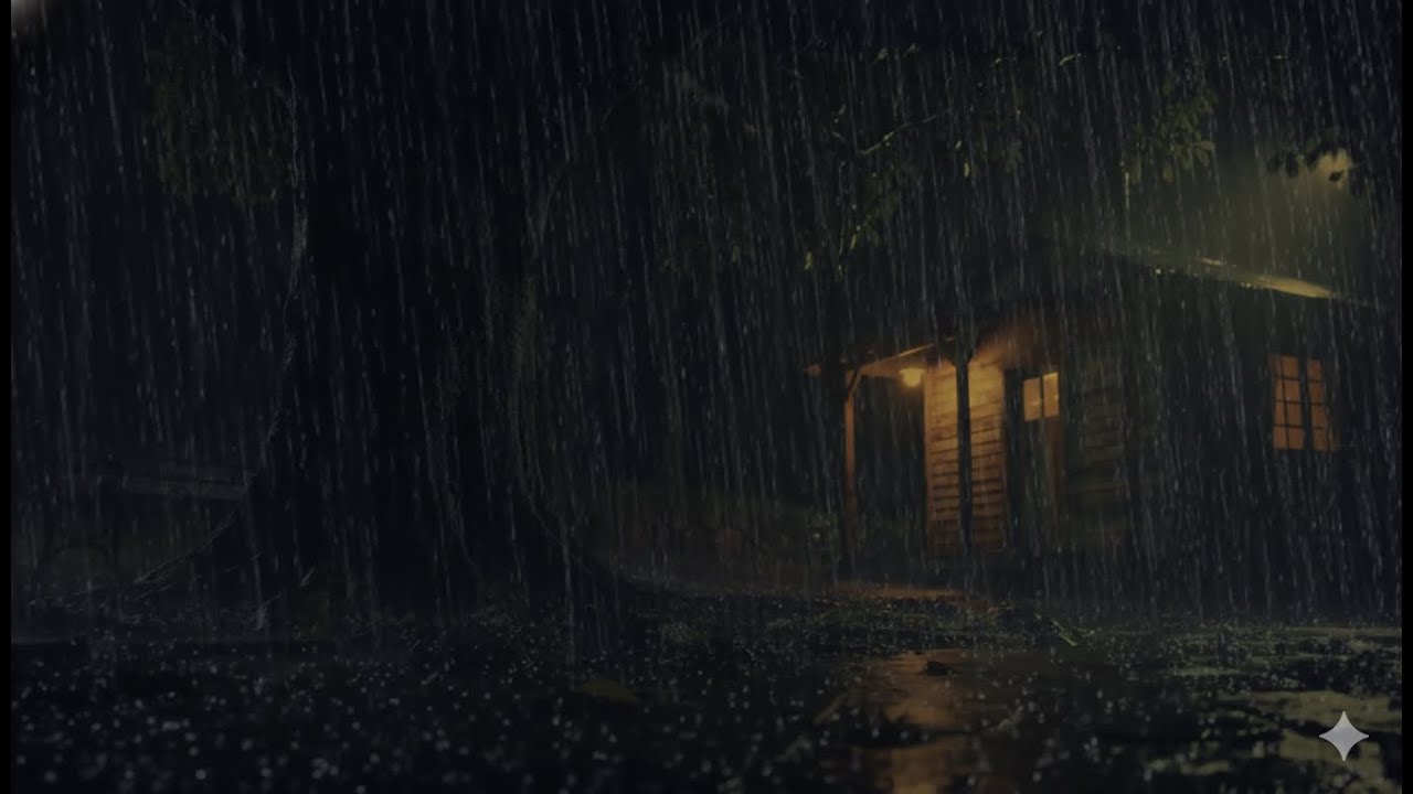 Relaxing Night Rain Sounds for Sleeping – Deep Rest and Peaceful Sleep Ambience