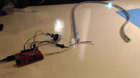 arduino with led strip and rotary encoder - completed