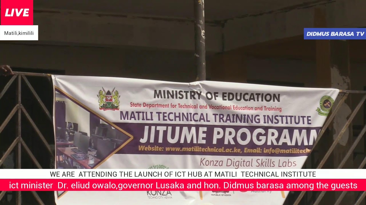 LAUNCH OF ICT HUB AT MATILI TECHNICAL INSTITUTE