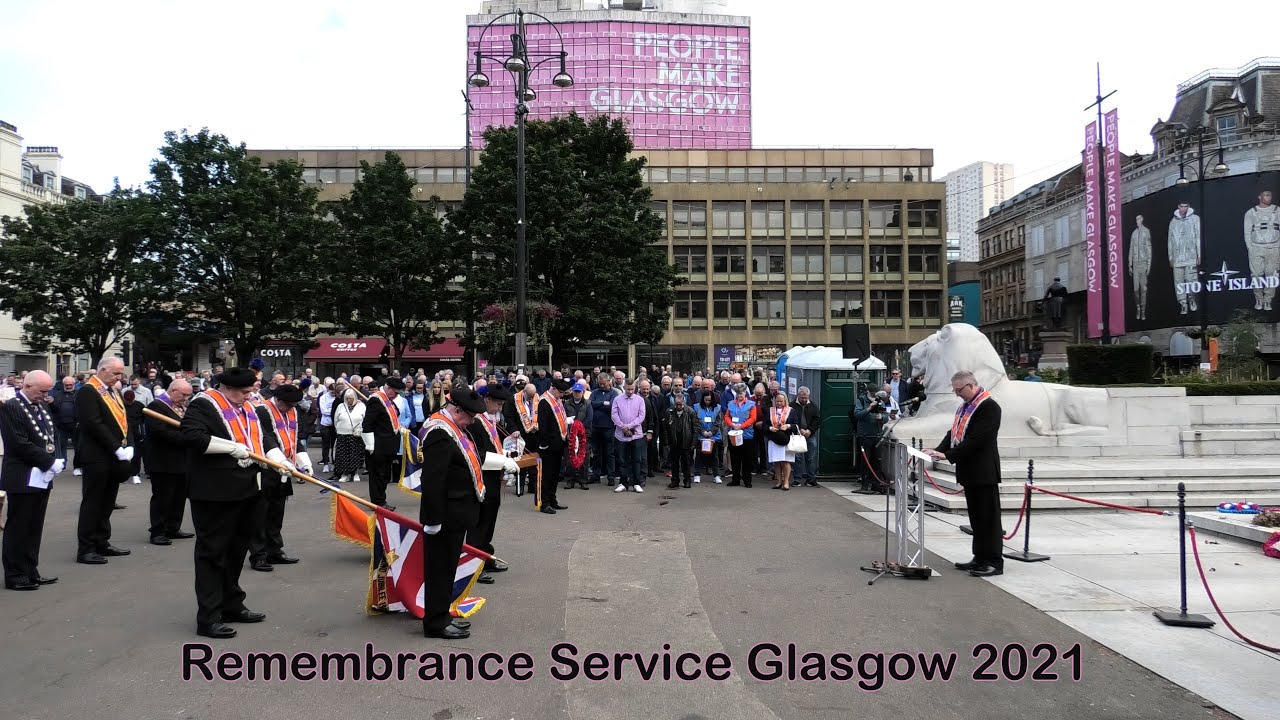 County Grand Orange Lodge of Glasgow - Service of Remembrance, George Square [4K/UHD]