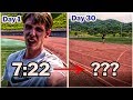 I'm training to run a 5 minute mile (5:00) | 1 mile a day for the first month