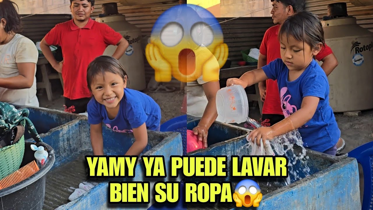 ‼️Asi Se Lava La Ropa‼️ DAYANA Le Enseña Bien A YAMY Como Lavar La Ropa😱