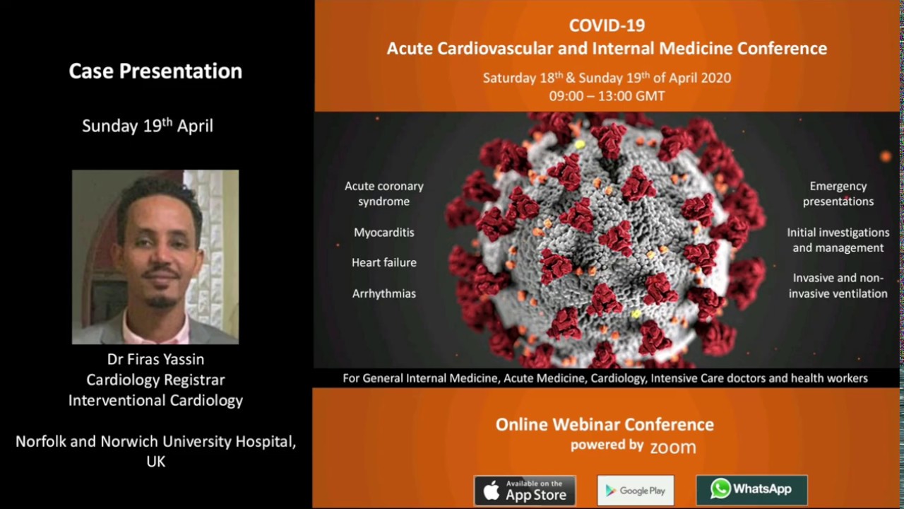 Case presentation chest pain in COVID19 by Dr Firas Yassin (Covid