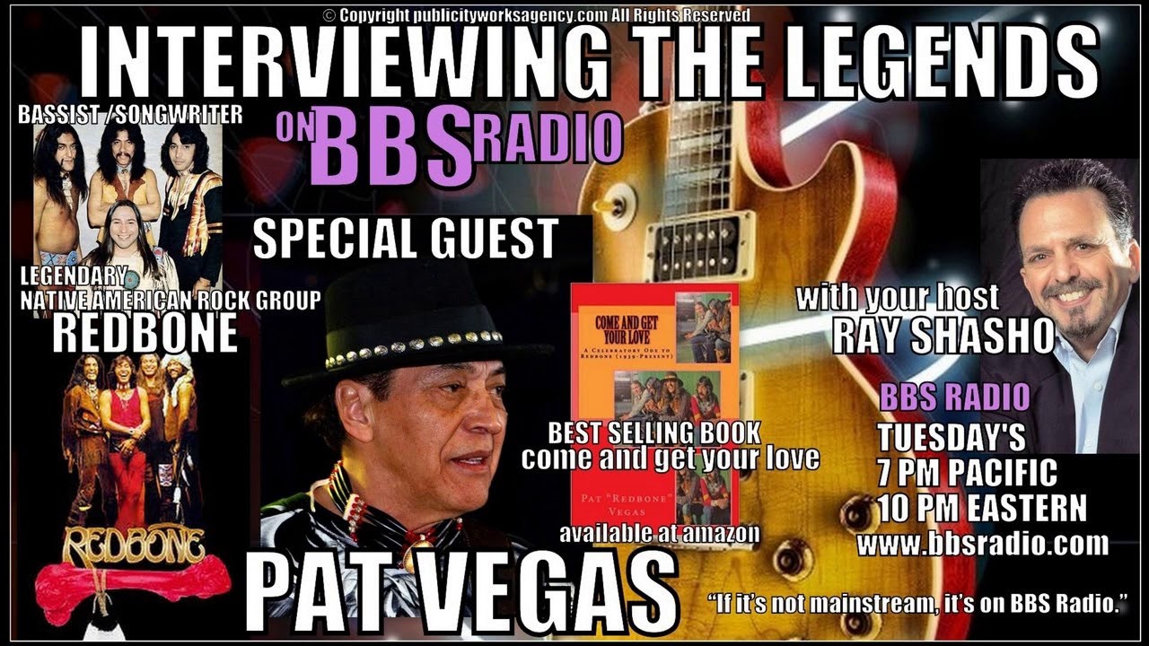 Pat Vegas (Redbone) Native American Rock Legends! - YouTube
