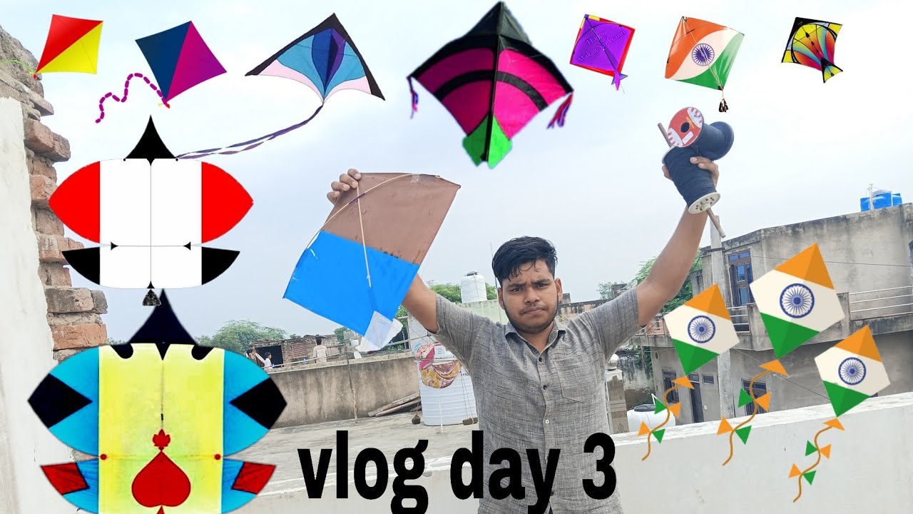 Kite Fighting with Best manjha & kite cutting | kite flying | kite flying my vlog day 3 |