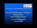 Philosophy of Economics II.2 Inductivism/Positivism