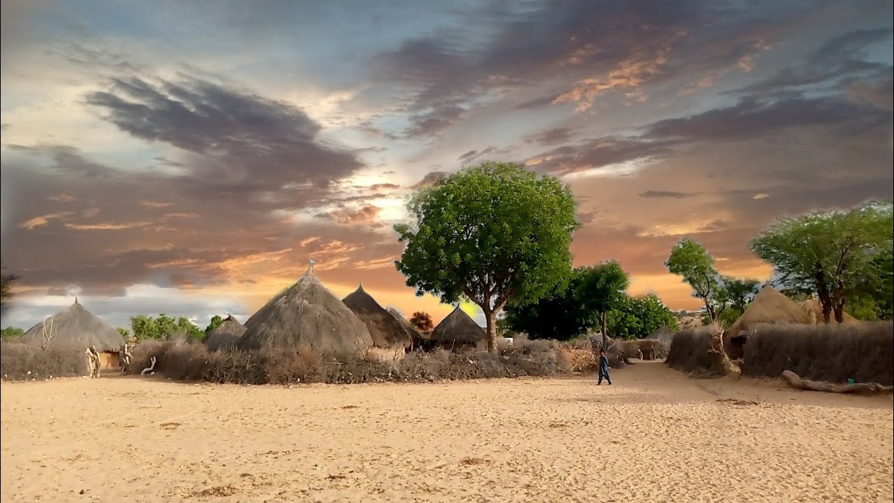 Thar Desert Village Evening View Desert Village Life Living In Desert Cholistan Desert
