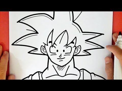 Como Desenhar o Goku - Passo a passo - How to Draw Goku 