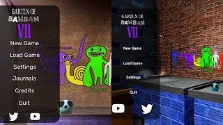 Garten Of Banban 7 - Main Menu Comparison Concept Vs Fangame