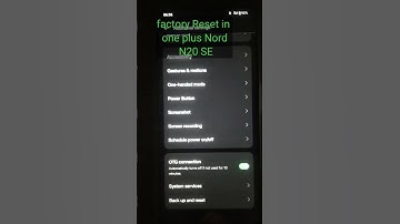 How to factory Reset in One Plus Nord N20 SE phone Reset Kaise Kare#shortsvideo