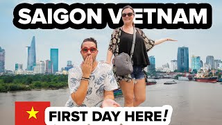 Travel vlog - Our First Time in Saigon Vietnam 🇻🇳 Shocked by Ho Chi Minh City! 😲