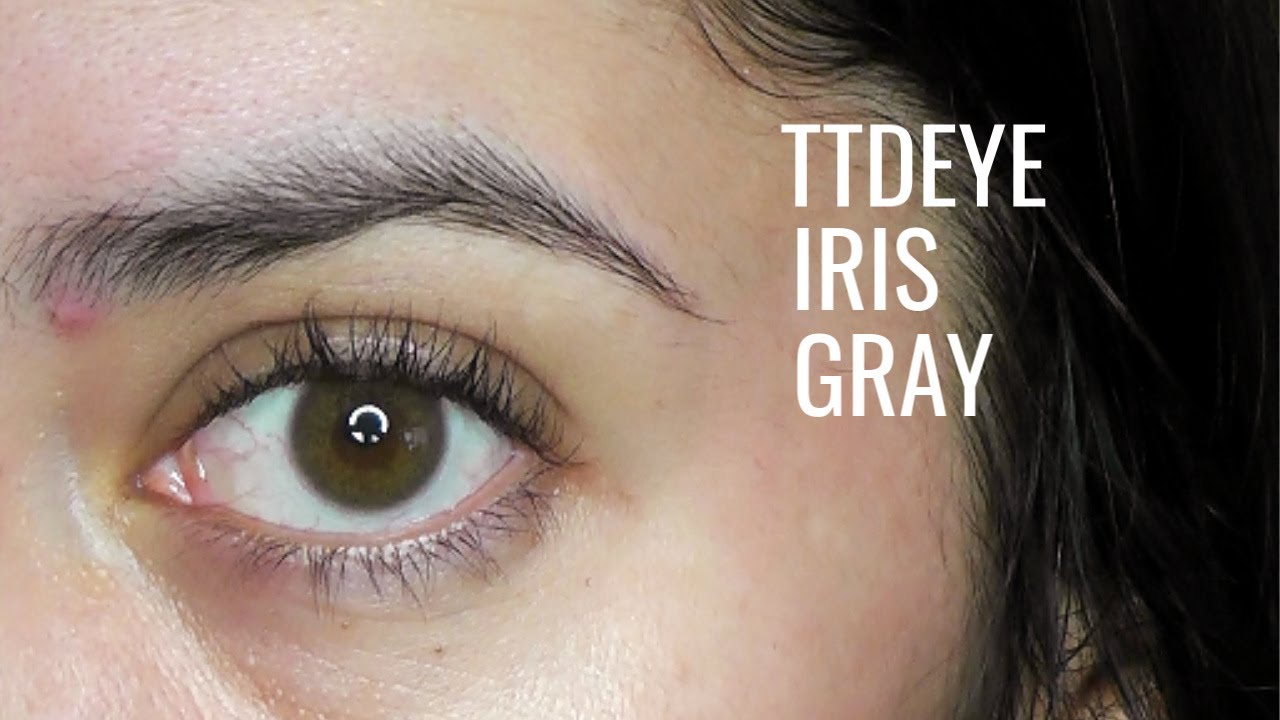 TTDEYE Iris Gray Color Contact Review ZOOMED + NATURAL DAYLIGHT YouTube
