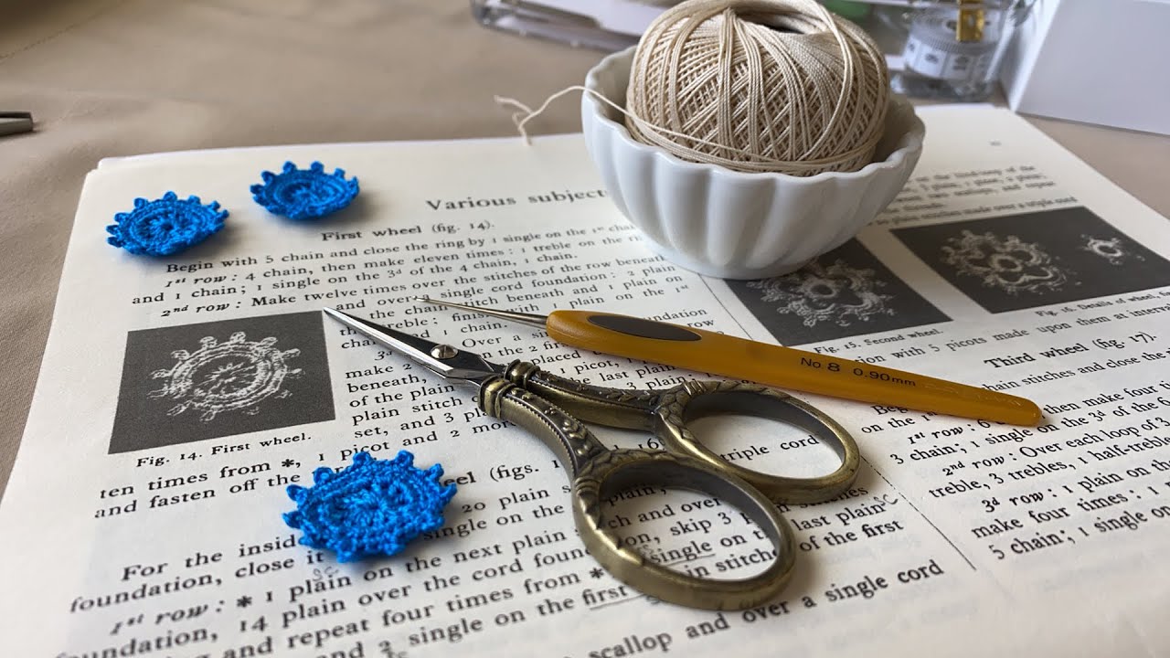 1-st wheel. Masterpieces of Irish Crochet Lace.