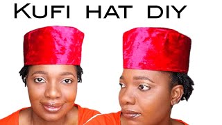 how to make a kufi hat /easy and quick diy kufi hat for a beginner
