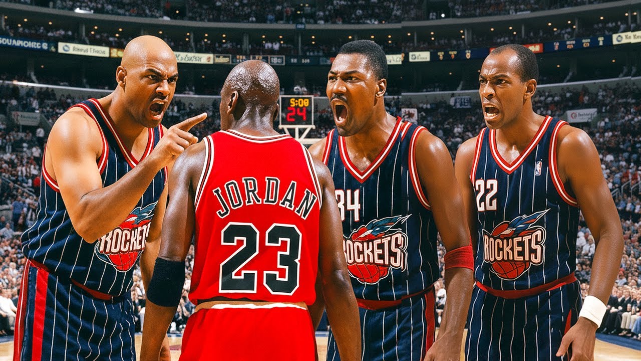 День, когда Майкл Джордан опозорился Хаким Оладжьювон, Клайд Дрекслер и Чарльз Баркли