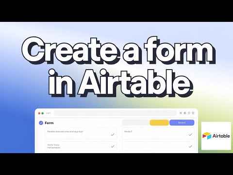 How to create a form in Airtable (EASY TUTORIAL!)