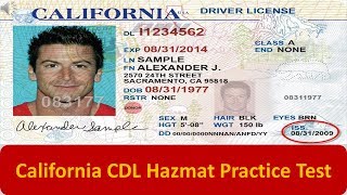 California CDL Hazmat Practice Test