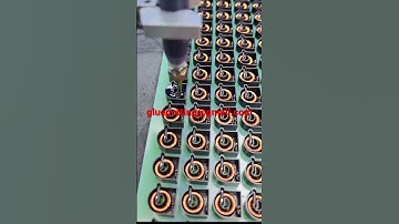 Two part glue dispensing machine for magnets inductor potting and encapsulation