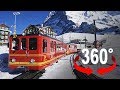 Fahre mit der Jungfraubahn zum höchsten Bahnhof Europas I 360-Grad-Video